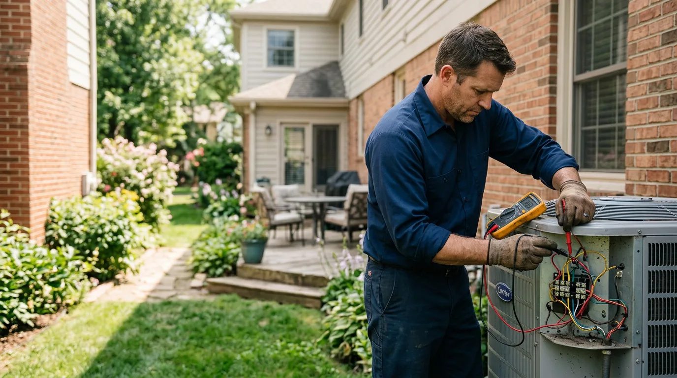 HVAC technician working near Poplarville, MS